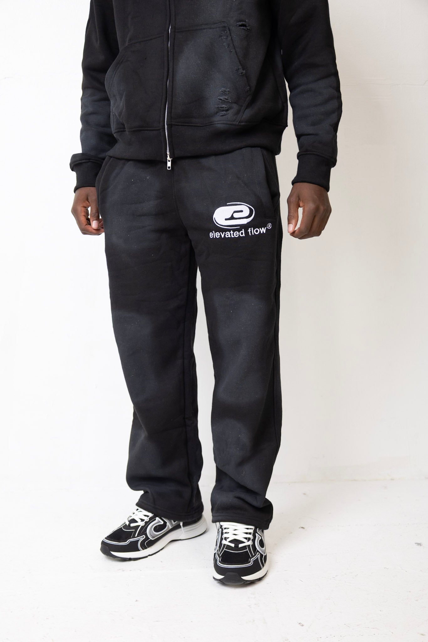 Elevated Flow Black Essential Sweats